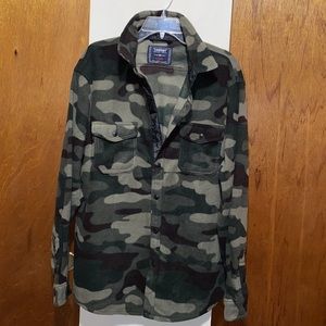💚🤎💚NWT Company Eighty One Fleece Camo Shirt Jacket/ Shacket